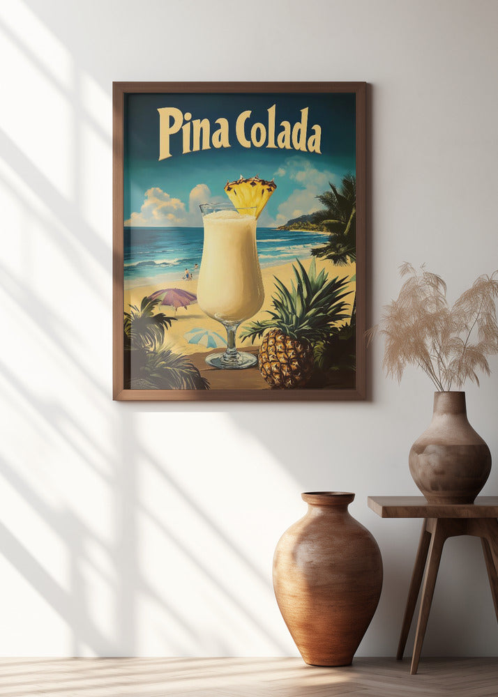 Pina Colada Vintage Poster