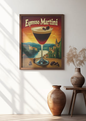 Espresso Martini Vintage Poster