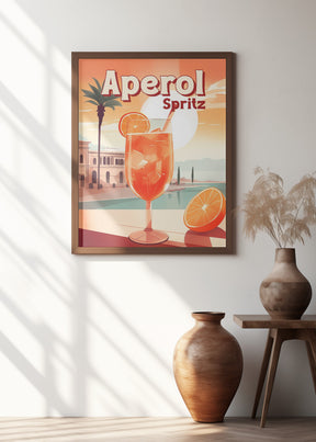 Aperol Spritz Tropical Poster