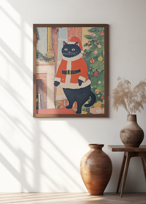 Christmas Cat Poster