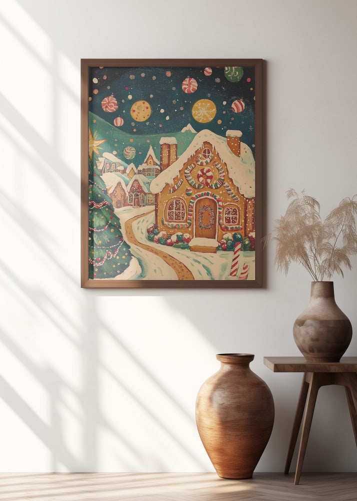 Gingerbread Town Poster