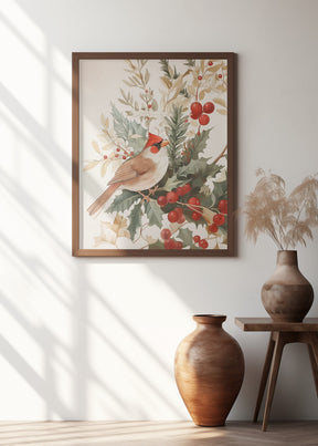 Christmas Bird Poster