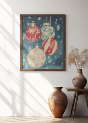 Christmas Ornaments III Poster