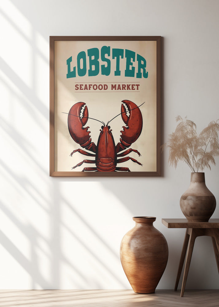 Lobster Seafood Market Poster