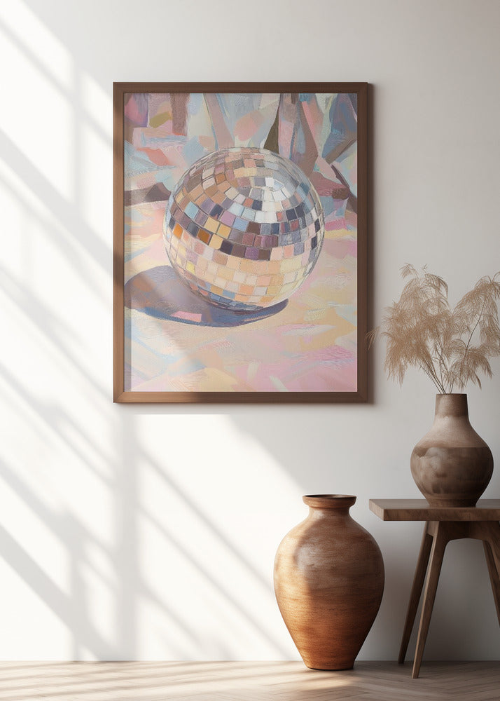 Pastel Disco Ball Poster