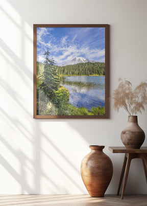 Impressive Mount Rainier and Reflection Lake Poster