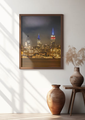 Magnificent midtown Manhattan skyline with Little Island Poster