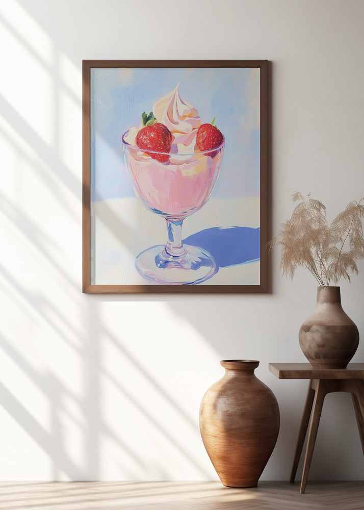 Strawberry Milk Shake Poster