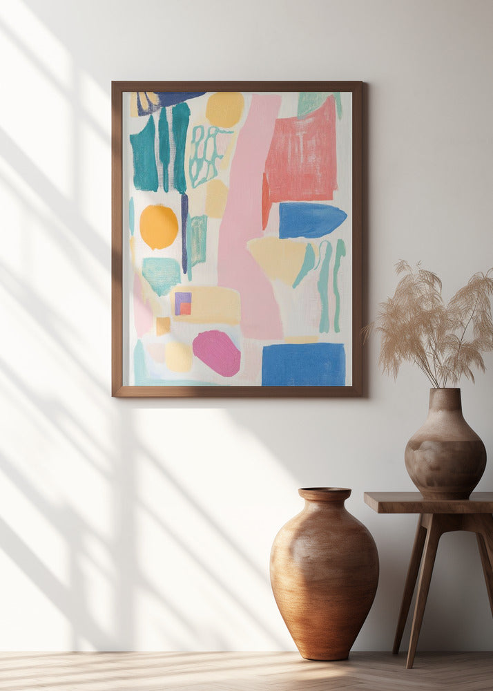 Abstract Colorful Geometry Poster