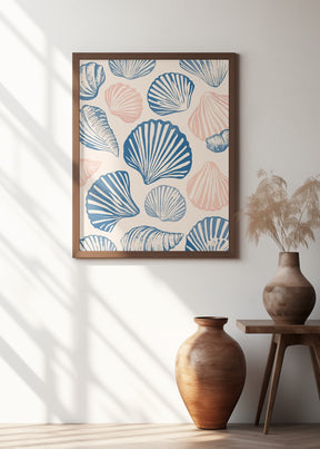 Seashell Pattern Poster