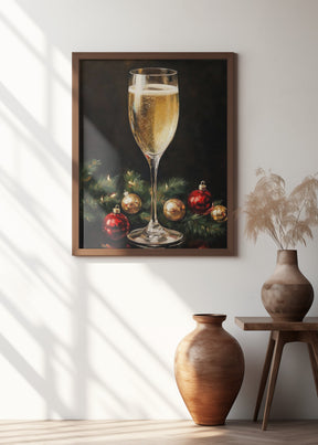 Christmas  Champagne Poster