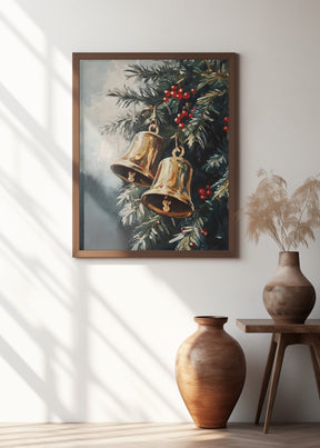 Christmas Golden Bells Poster