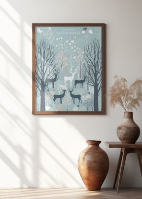 Stockholm Winter Market Poster