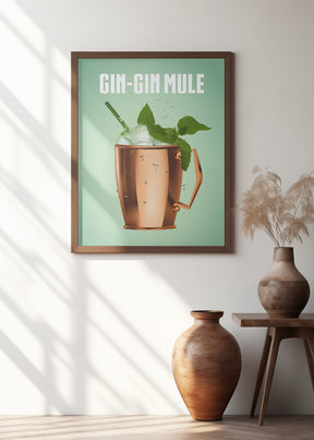 Gin Gin Mule Copper Poster