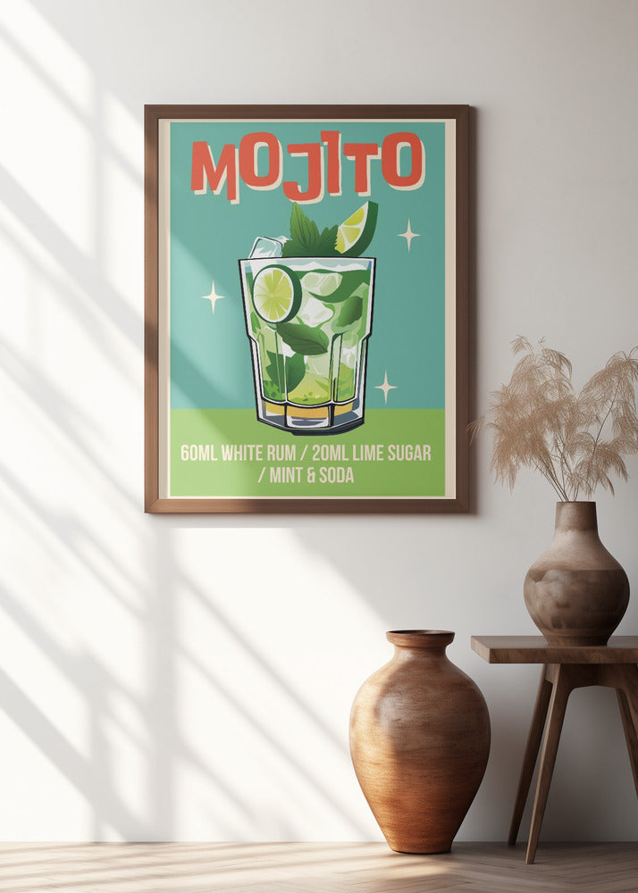 Mojito Cocktail Poster