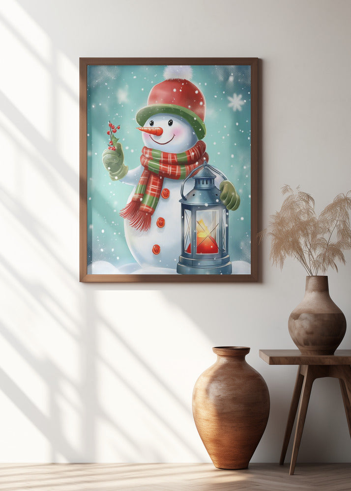 Cute Snowman No 2 Poster