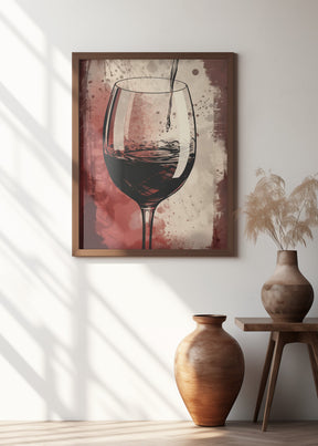 Red Red Wine No 5 Poster