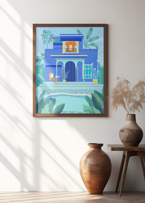 Blue Oasis Poster