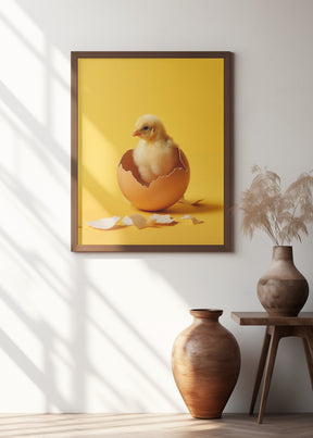 Hatched chicken Poster