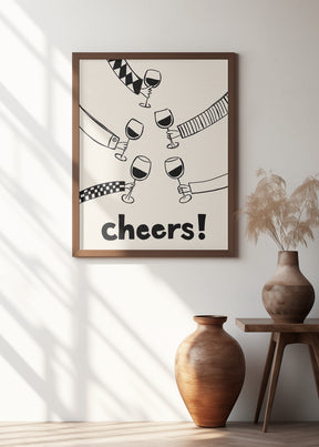 Cheers! Wine Celebration Poster