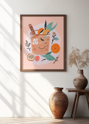 Cinnamon & Orange Cocktail Poster