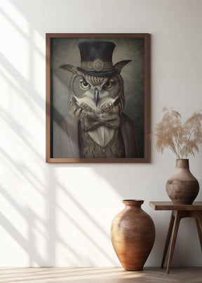 Owl Portrait Poster