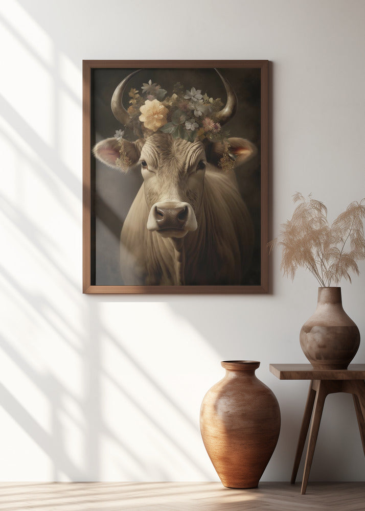 Bull Portrait Poster