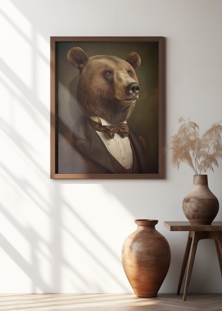 Bear Portrait Poster