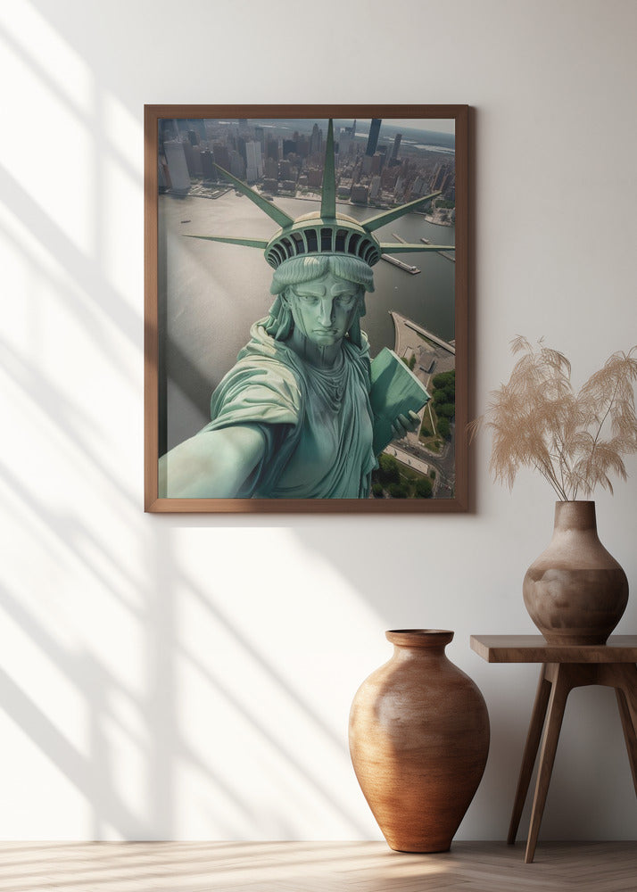 The Statue of Liberty Selfie Poster