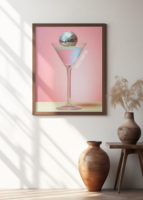 Disco Martini Poster