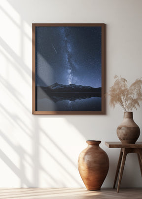 Galaxies Reflection Poster