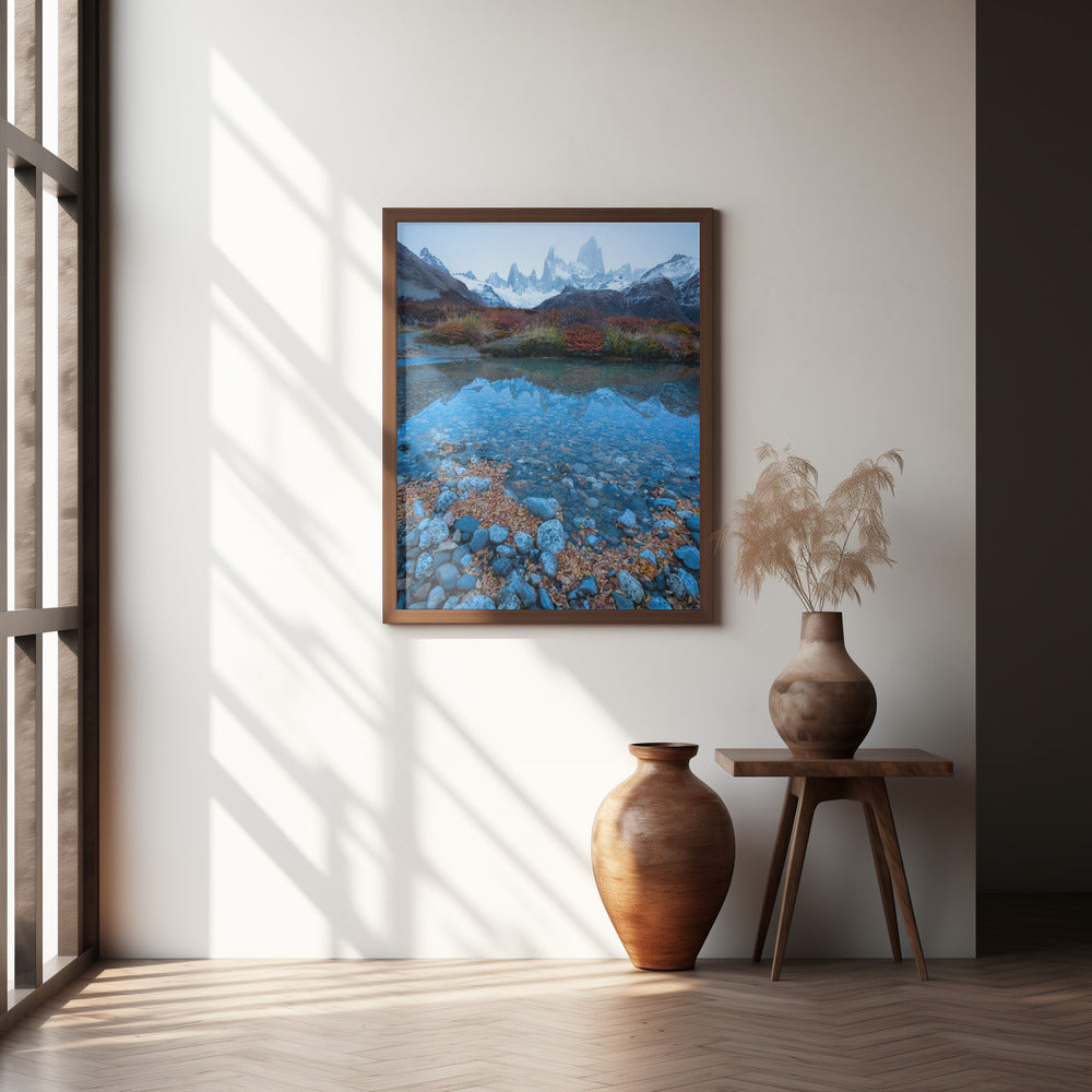 Blue Fitz Roy Poster