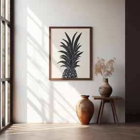 Black Pineapple Poster