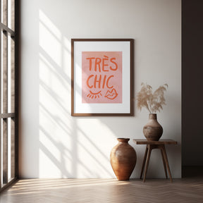 Très Chic Pink Frame Poster