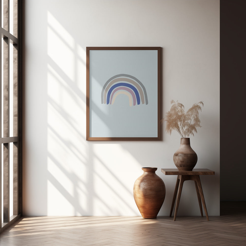 Rainbow Blue Poster