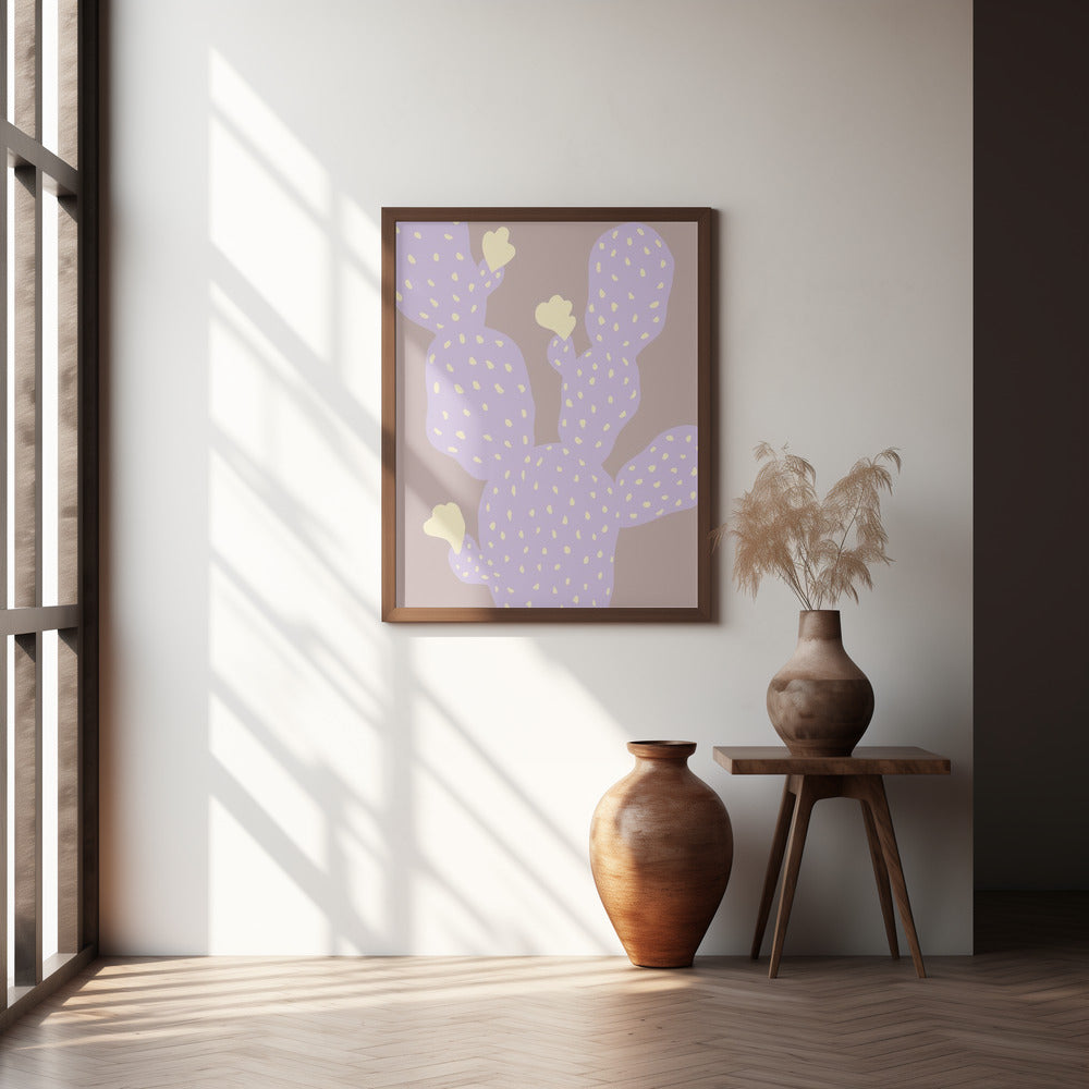 Lilac Cactus Poster