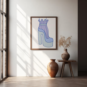 Blue Heel Poster