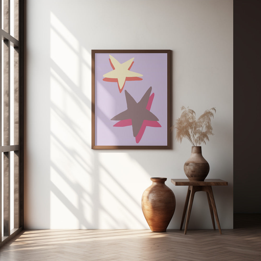 Lilac Star Poster