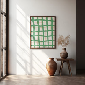 Green Grid Poster