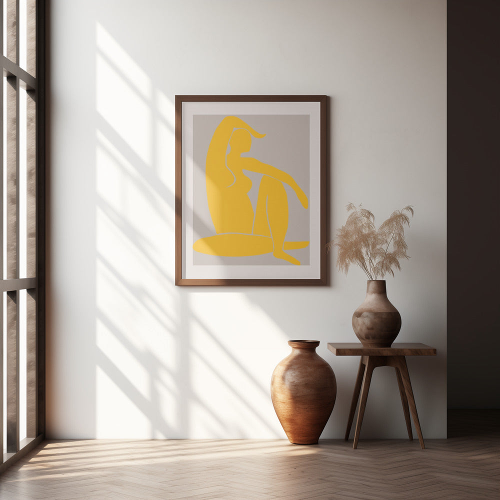 Yellow Figure Poster