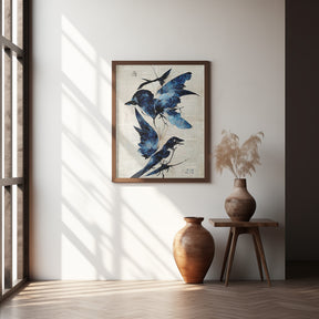 Blue Birds Poster