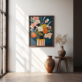 Flowers At Night Poster