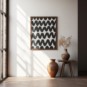 Thick Waves Pattern Poster