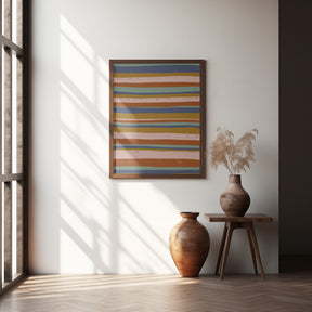 Ethno Colors Stripes Poster