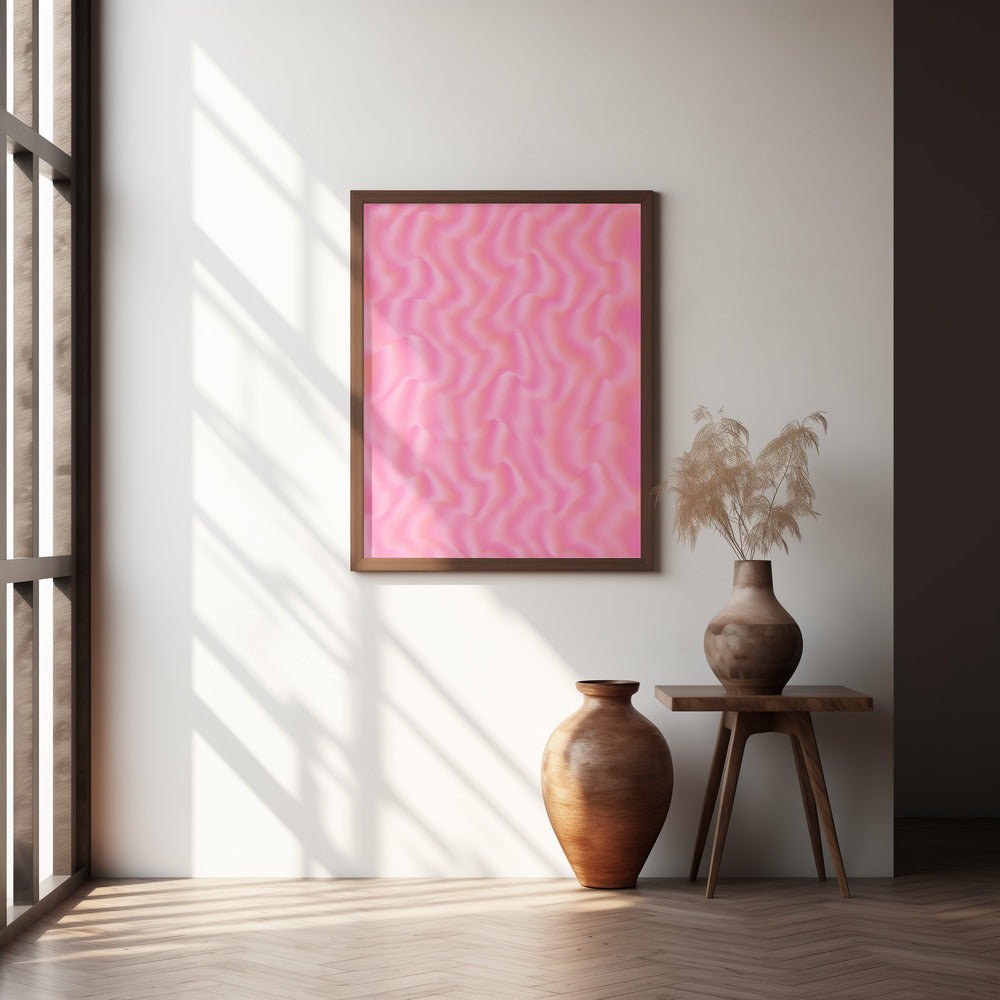 Pink Silk Pattern Poster