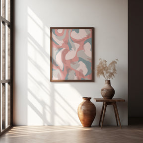 Pastel Strokes Pattern Poster