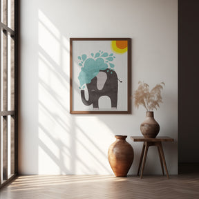 Funny elephant Poster