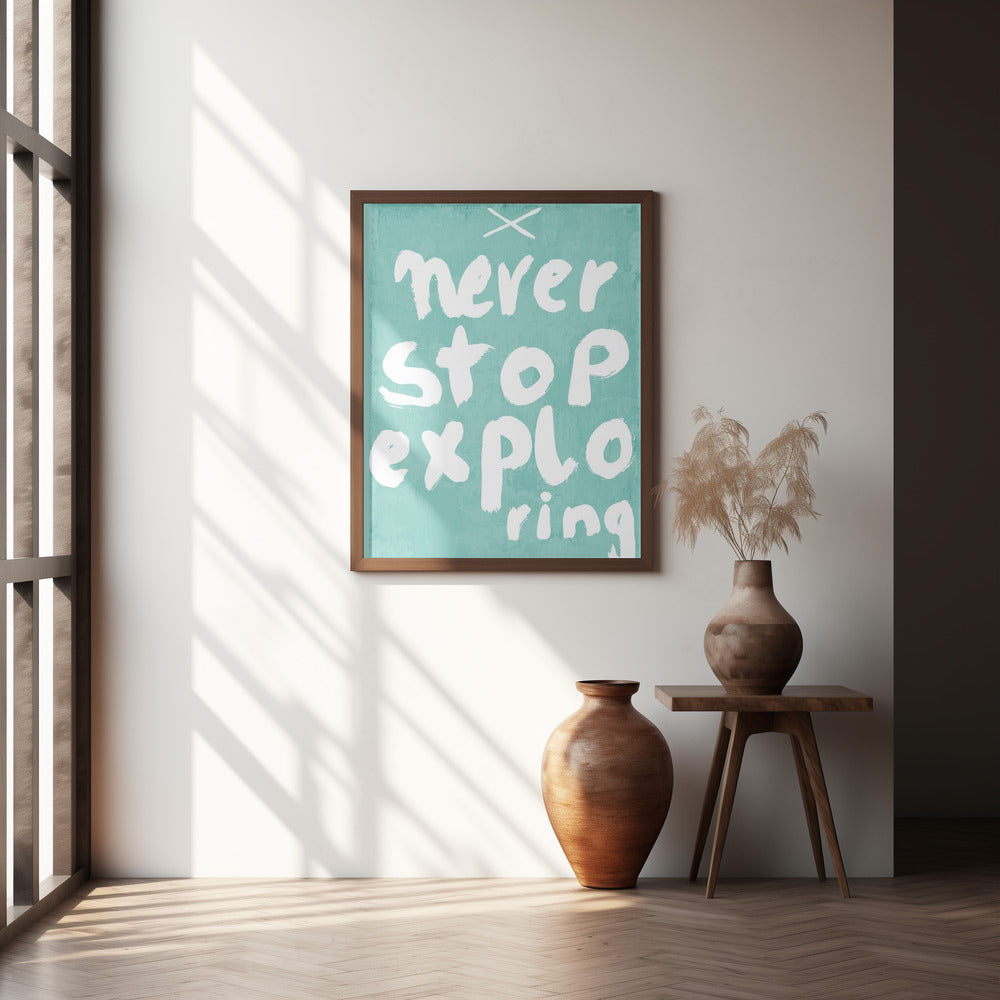 Never Stop Exploring Poster