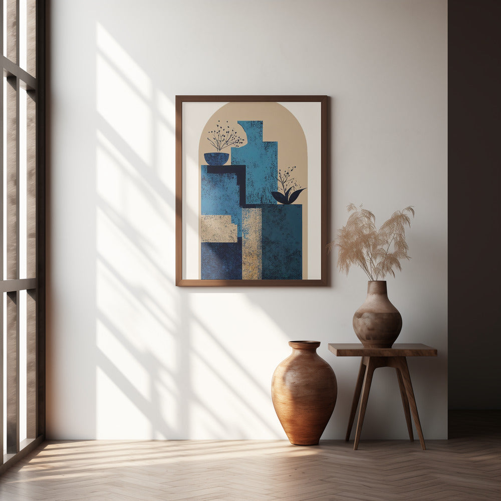 Blue Vase Poster