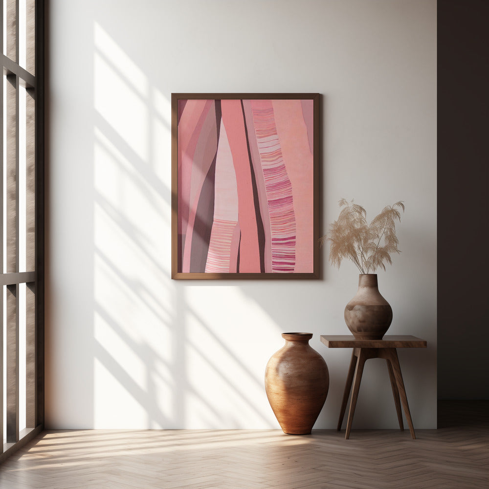 Pink Layers Poster